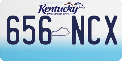KY license plate 656NCX