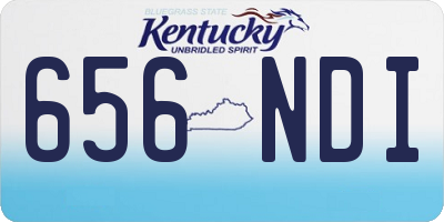 KY license plate 656NDI