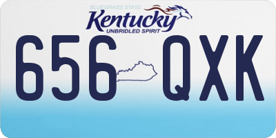KY license plate 656QXK