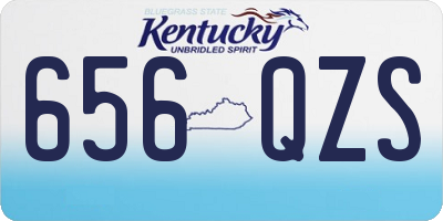 KY license plate 656QZS