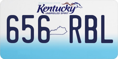 KY license plate 656RBL