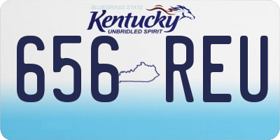 KY license plate 656REU