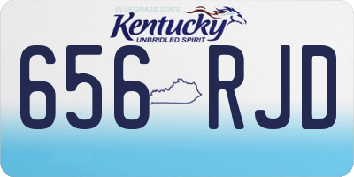 KY license plate 656RJD