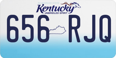 KY license plate 656RJQ