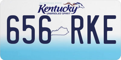 KY license plate 656RKE