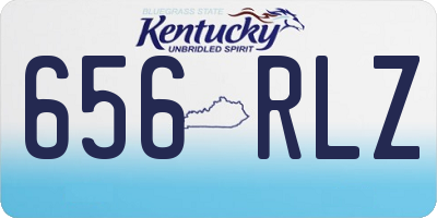 KY license plate 656RLZ