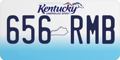 KY license plate 656RMB