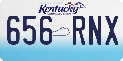 KY license plate 656RNX