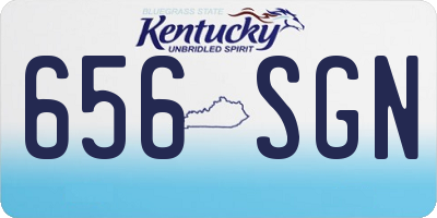 KY license plate 656SGN