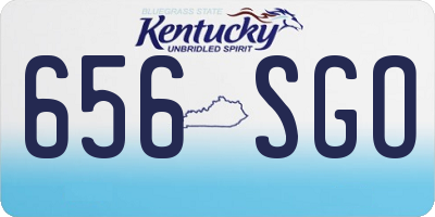 KY license plate 656SGO