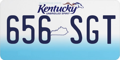 KY license plate 656SGT