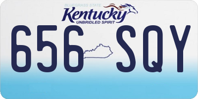 KY license plate 656SQY