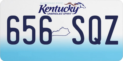 KY license plate 656SQZ