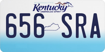 KY license plate 656SRA