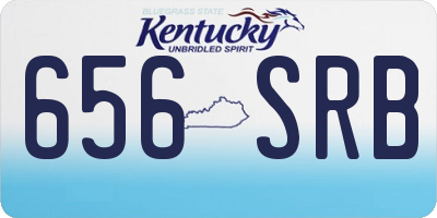 KY license plate 656SRB