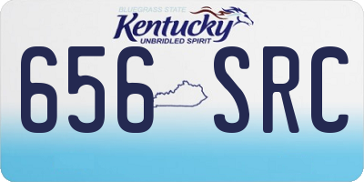 KY license plate 656SRC