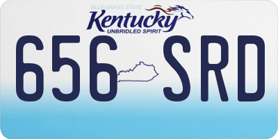 KY license plate 656SRD