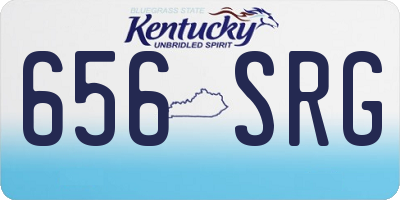 KY license plate 656SRG