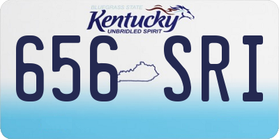 KY license plate 656SRI
