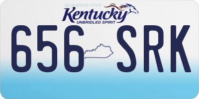 KY license plate 656SRK