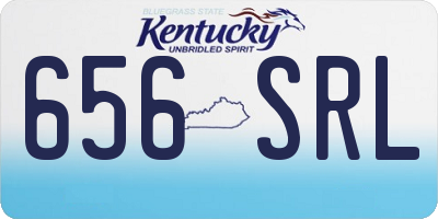 KY license plate 656SRL