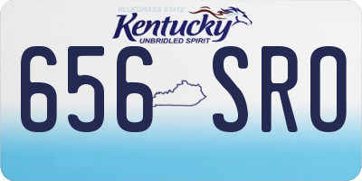 KY license plate 656SRO