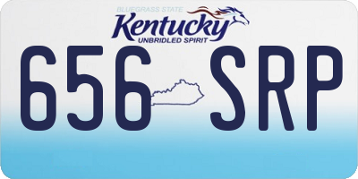 KY license plate 656SRP