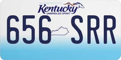KY license plate 656SRR