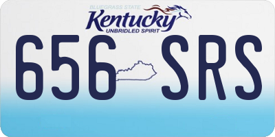 KY license plate 656SRS