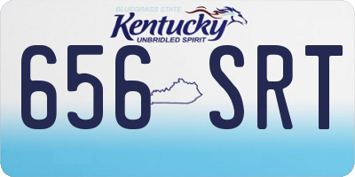 KY license plate 656SRT