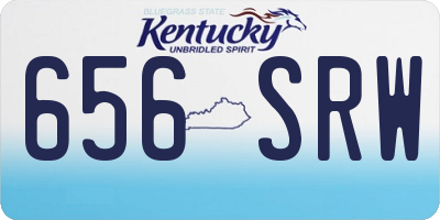 KY license plate 656SRW