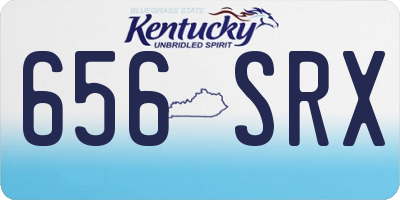 KY license plate 656SRX