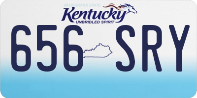 KY license plate 656SRY
