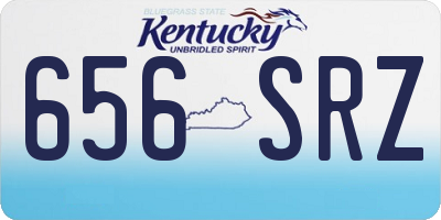 KY license plate 656SRZ