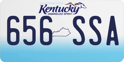 KY license plate 656SSA