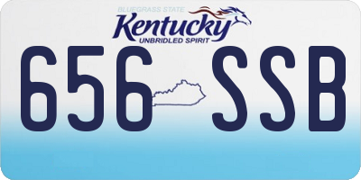 KY license plate 656SSB