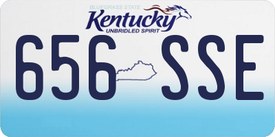 KY license plate 656SSE