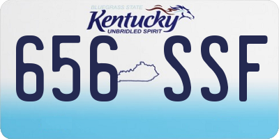 KY license plate 656SSF
