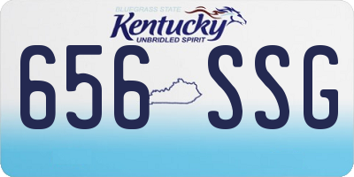 KY license plate 656SSG