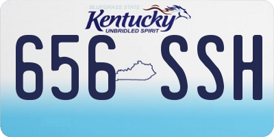 KY license plate 656SSH