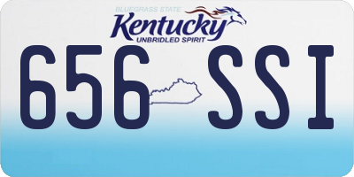 KY license plate 656SSI