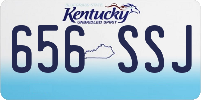KY license plate 656SSJ