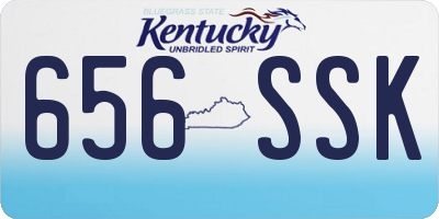 KY license plate 656SSK