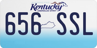 KY license plate 656SSL