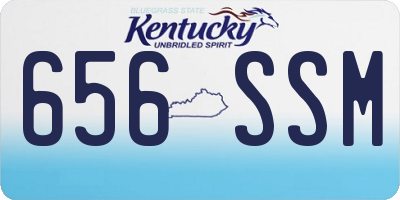 KY license plate 656SSM