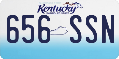KY license plate 656SSN