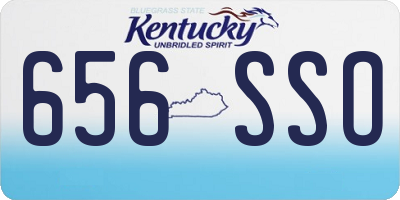 KY license plate 656SSO