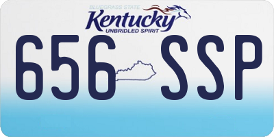 KY license plate 656SSP