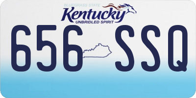 KY license plate 656SSQ