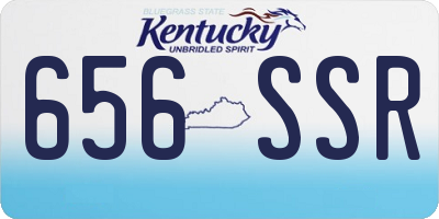KY license plate 656SSR